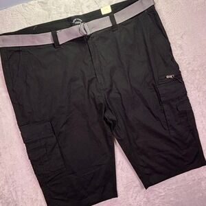 Sovereign State Mens Cargo Shorts 46 Black Belted Utility Pockets S1015012-BL-H7